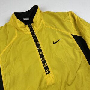 Nike Fit Dry Livestrong Windbreaker Jacket Men’s XL Lined 1/4 Zip Vented